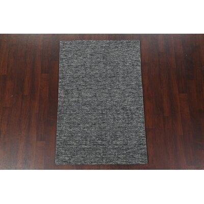 Contemporary Wool Area Rug Hand-Knotted 4X6 - Image 0