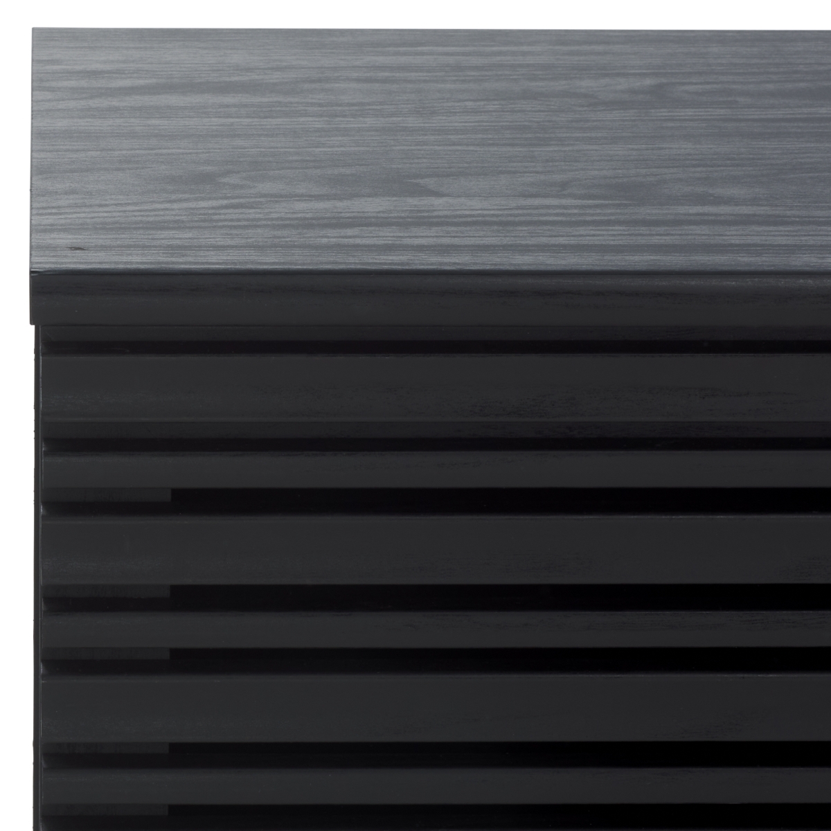 Atlantes Large 4 Door 4 Shelf  Media - Black - Image 2