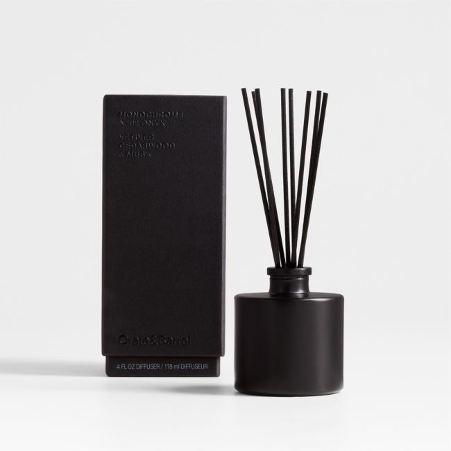Monochrome No. 02 Onyx Reed Diffuser - Vetiver, Cedarwood and Musk - Image 0