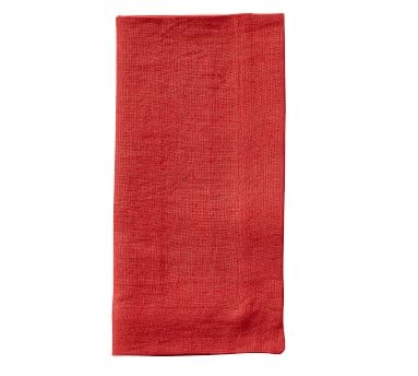 Mason Oversized Linen Napkins, Set of 4 - Red - Image 2