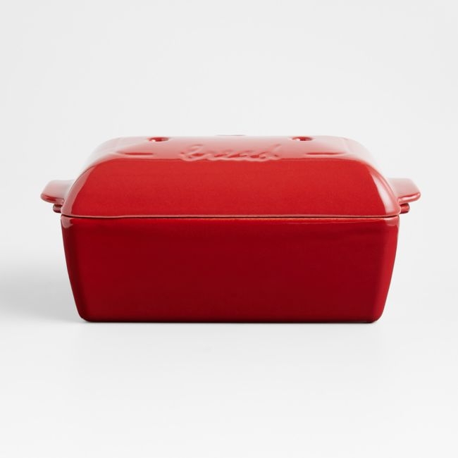 Emile Henry Red Bread Loaf Baker with Lid - Image 0
