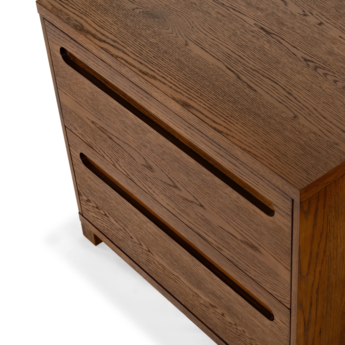 Tobiette 2 Drawer Nightstand - Medium Oak - Image 2