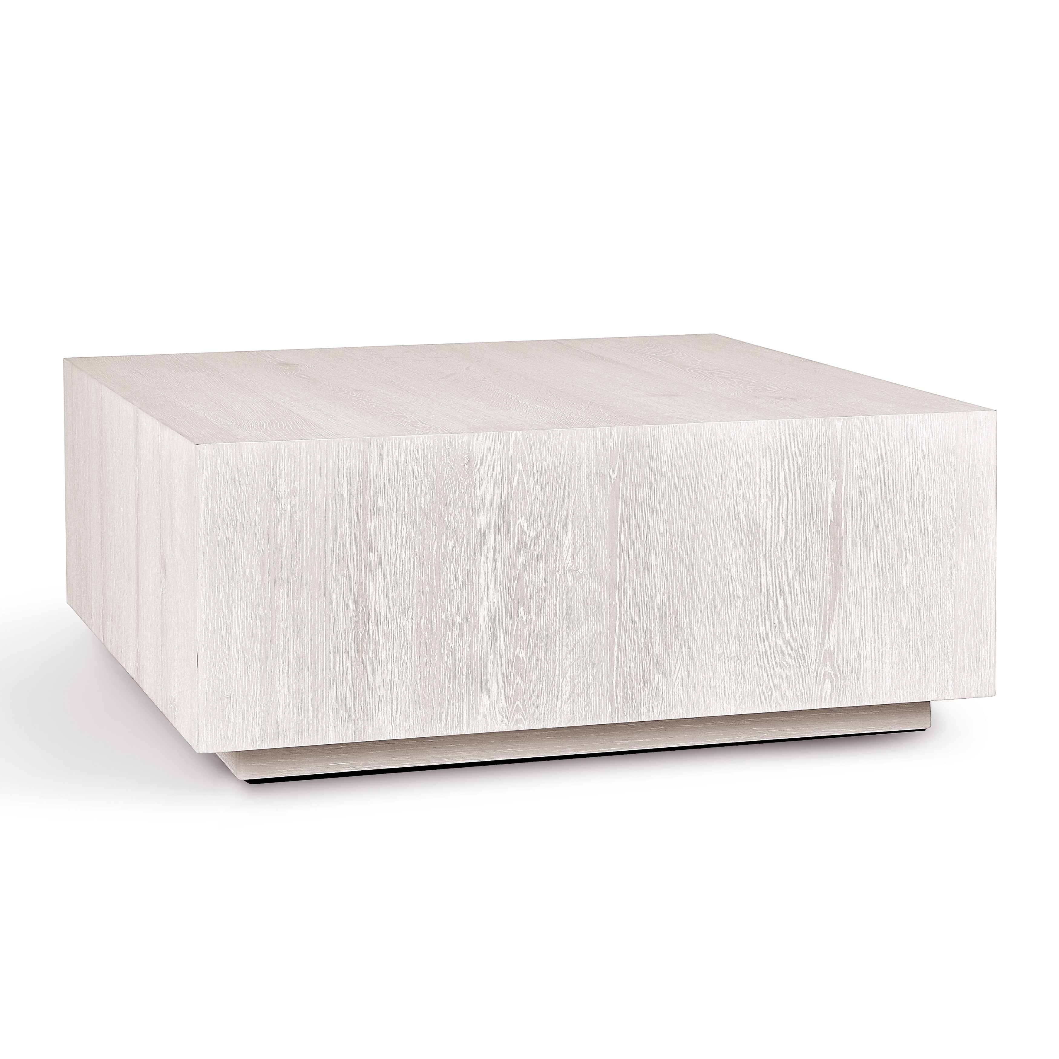Layne 42" Square Coffee Table w/Casters White Wash - Image 0