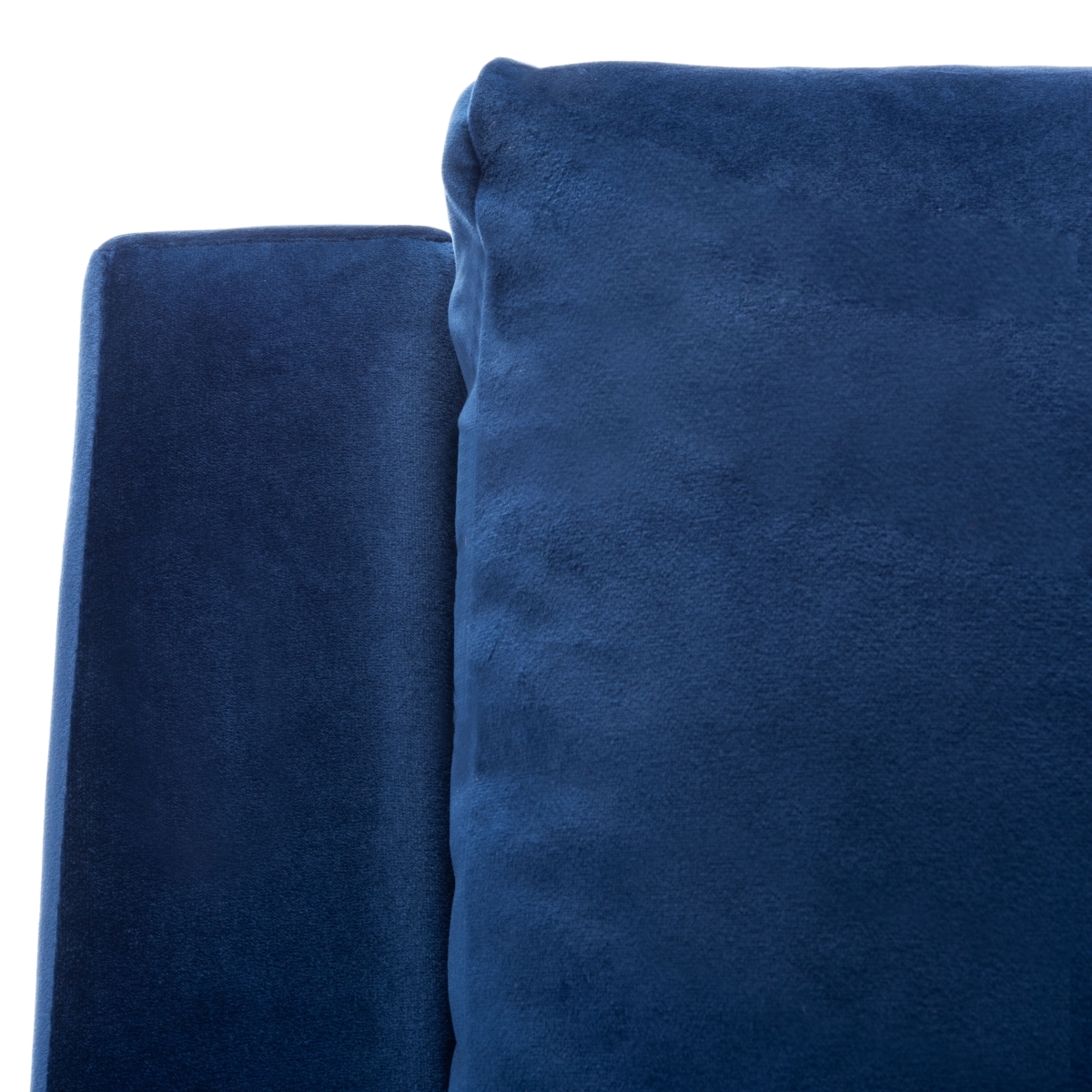 Astrid Mid Century Arm Chair - Navy / Natural - Safavieh - Image 2