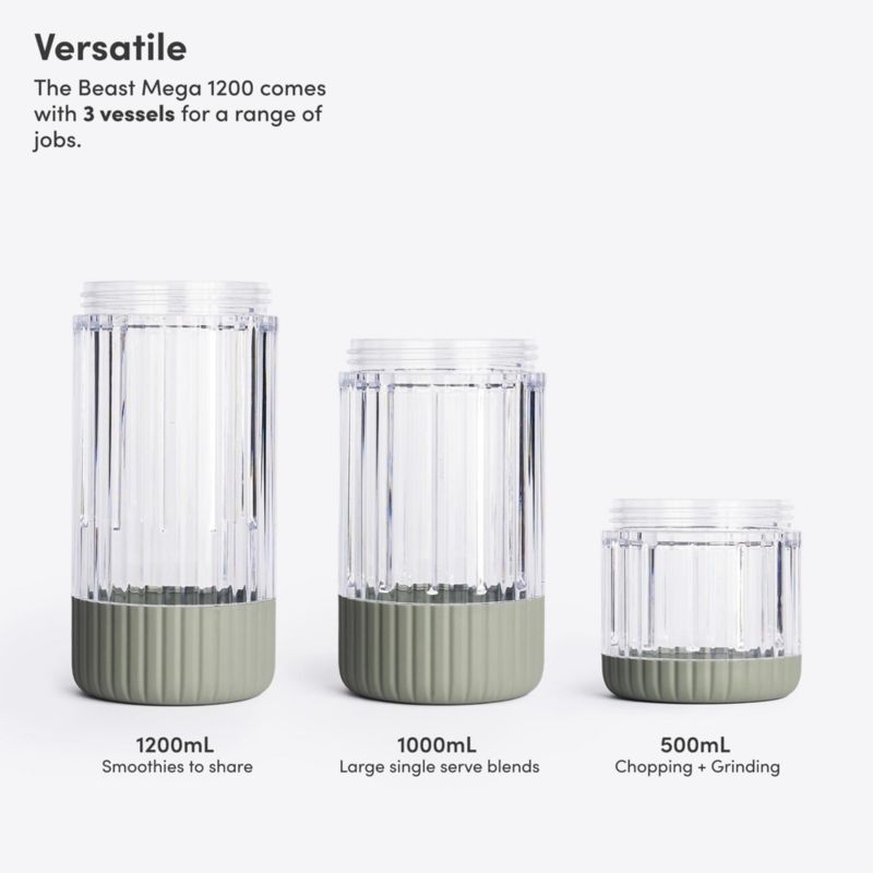 Beast ® Blender Mega 1200 Plus in Sage - Image 3