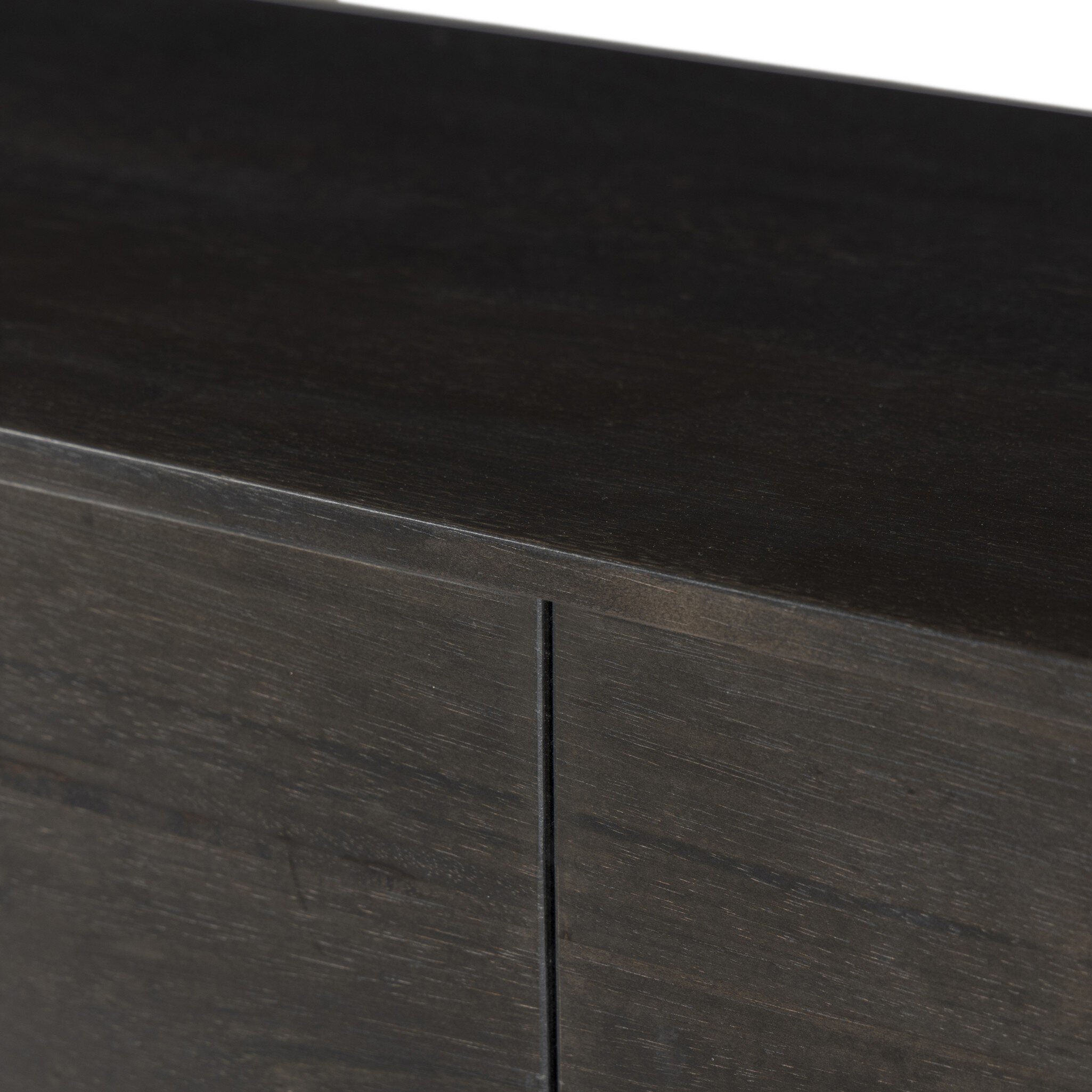 Reza Media Console - Worn Black Parawood - Image 10