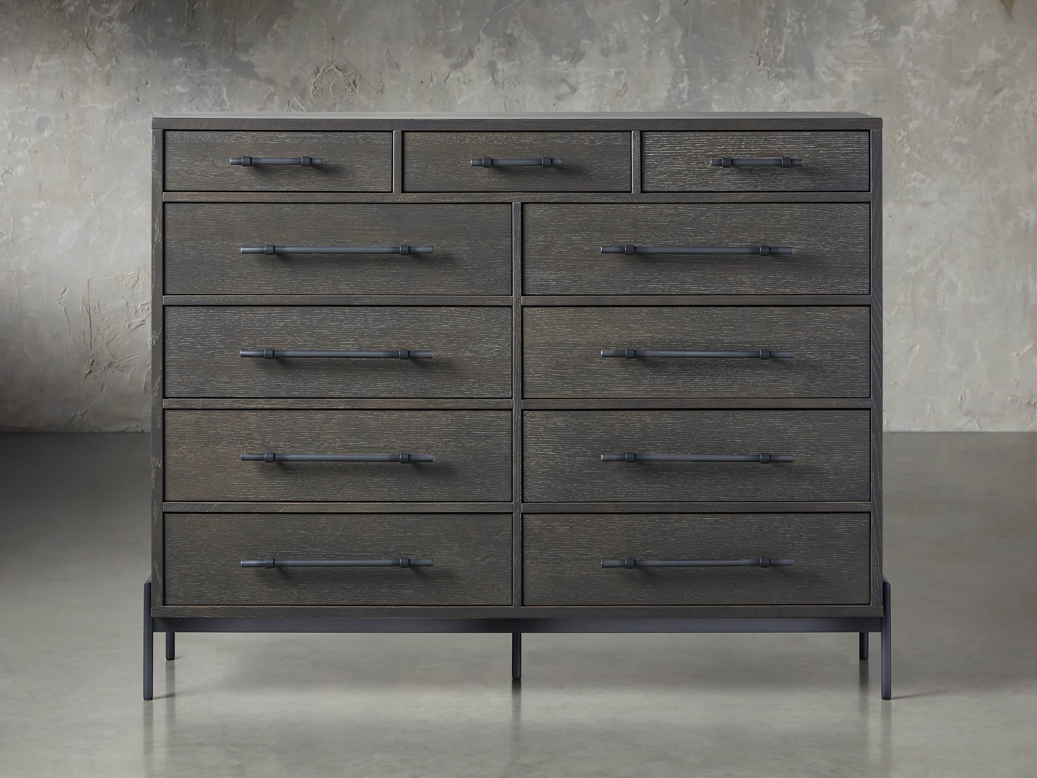 Sullivan Eleven-Drawer Dresser in Wood Black  Northman Cinder - Image 0