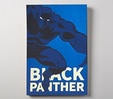Marvel Super Heroes Glow In the Dark Art, Black Panther - Image 0