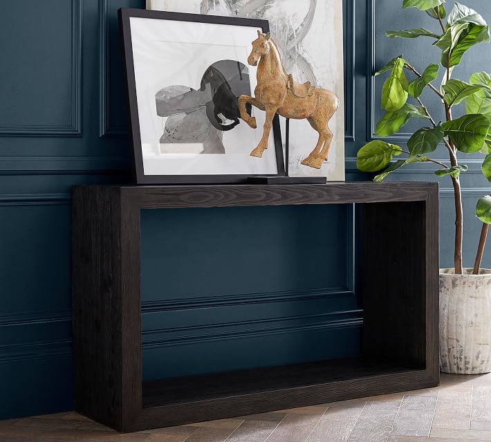 Folsom 52" Open Console Table, Charcoal - Image 1