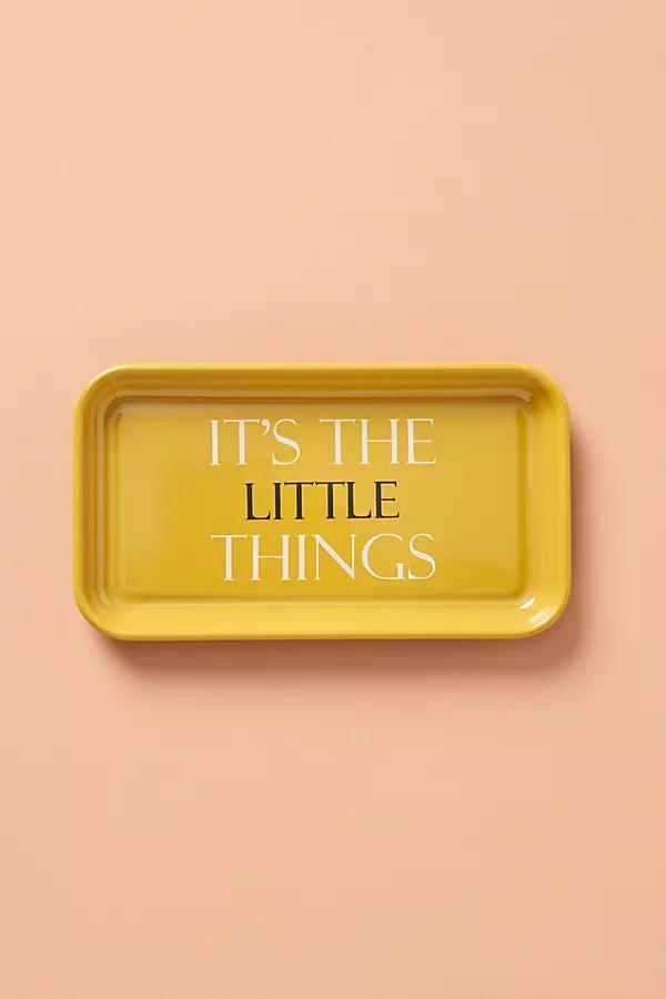 Giving Decorative Tray By Anthropologie in Yellow Size S - Image 0