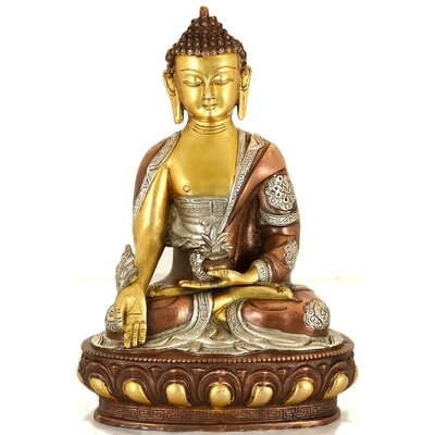 Tibetan Buddhist Deity- The Medicine Buddha (Robes Decorated With Auspicious Symbols) - Image 0