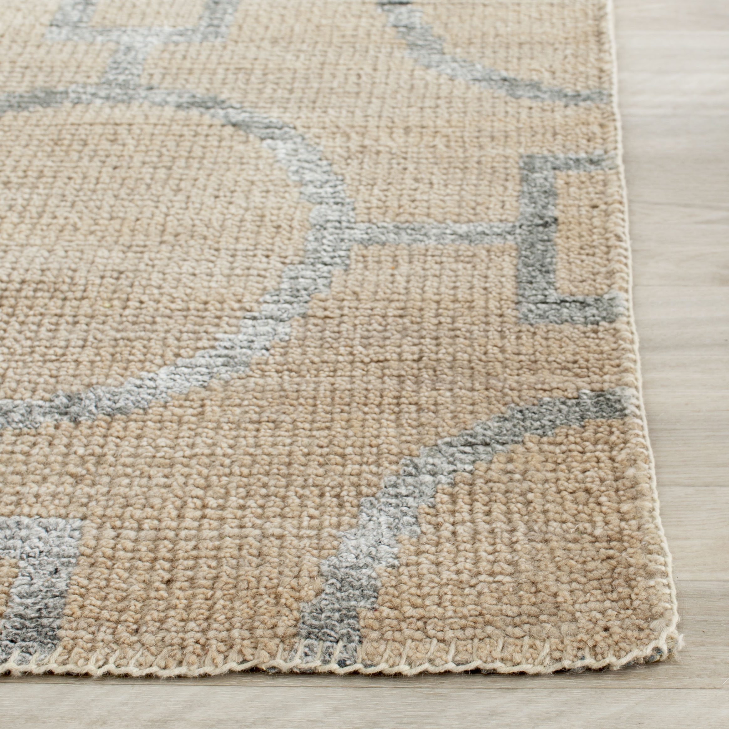 Arlo Home Hand Knotted Area Rug, STW202A, Beige,  8' X 10' - Image 2