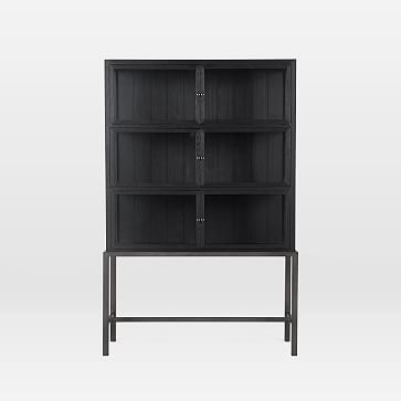 Curio 45.75" Tall Cabinet, Drifted Black - Image 3