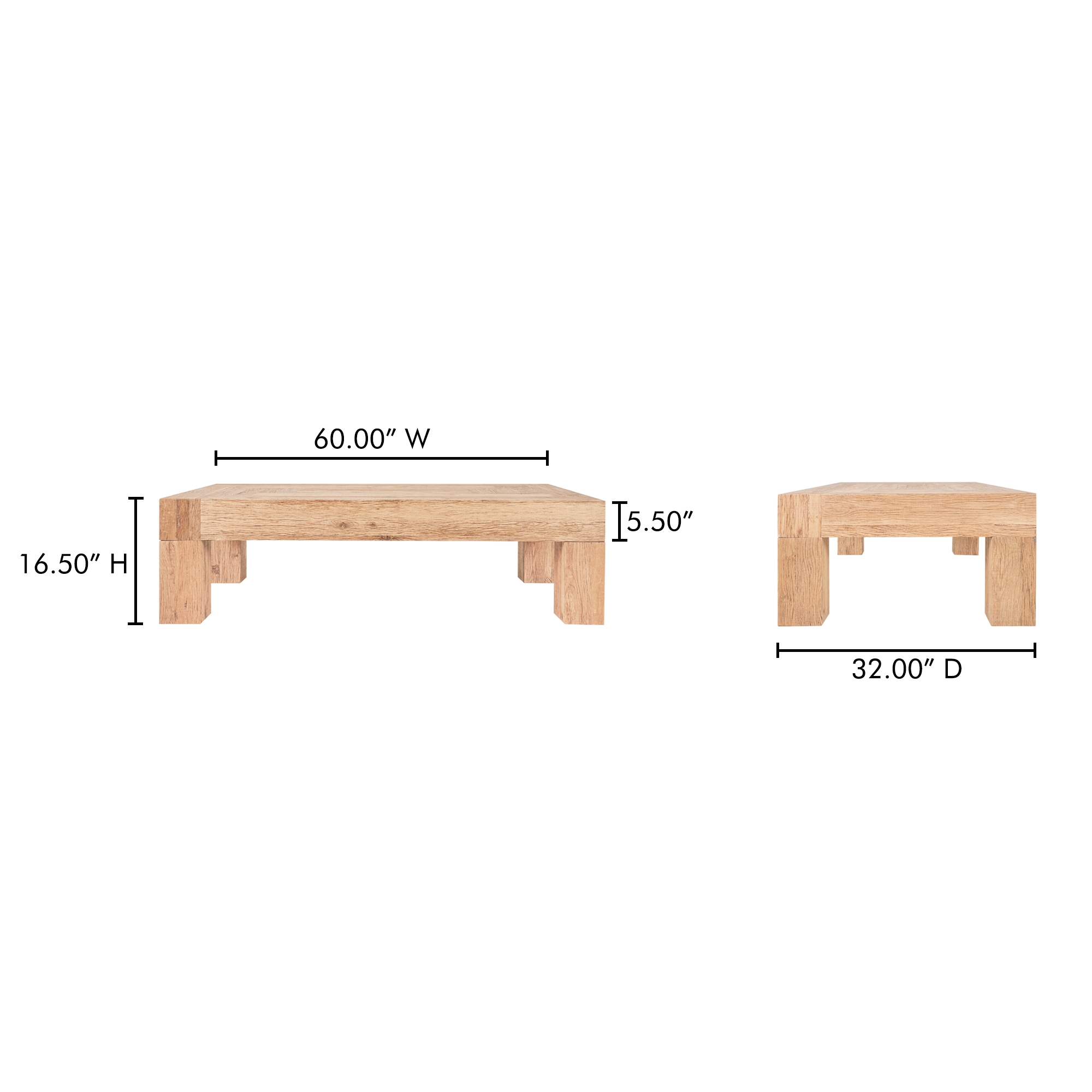 Evander Coffee Table Rectangle Aged Oak - Image 9