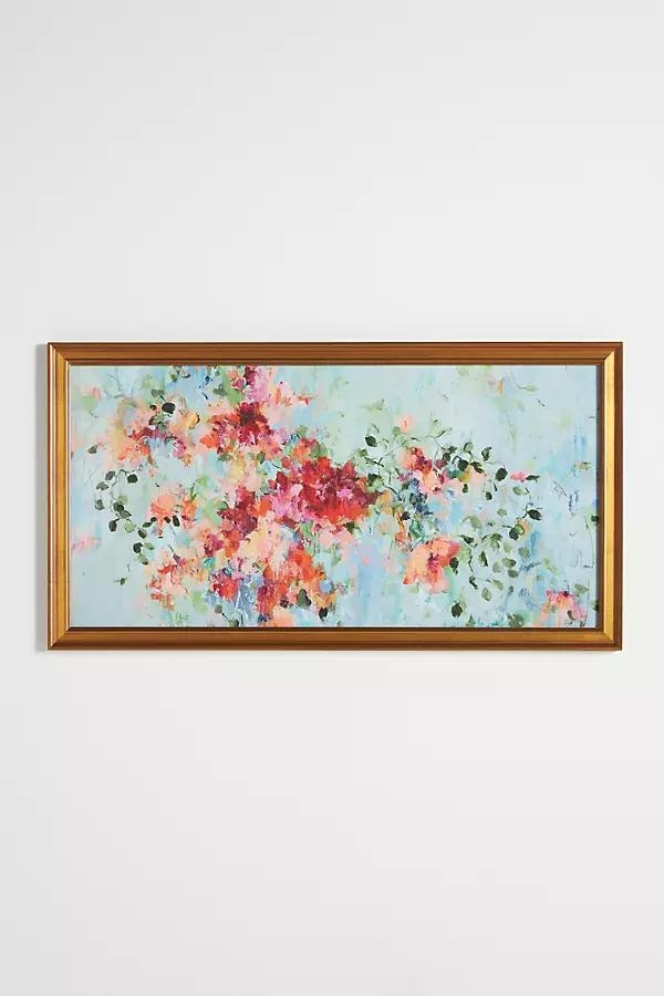 Arrangement in Crimson & Teal Wall Art - Image 0