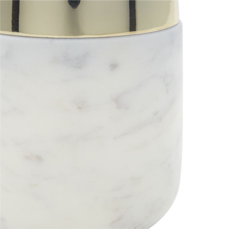 Capsule Large Marble Canister with Gold Lid - Image 9