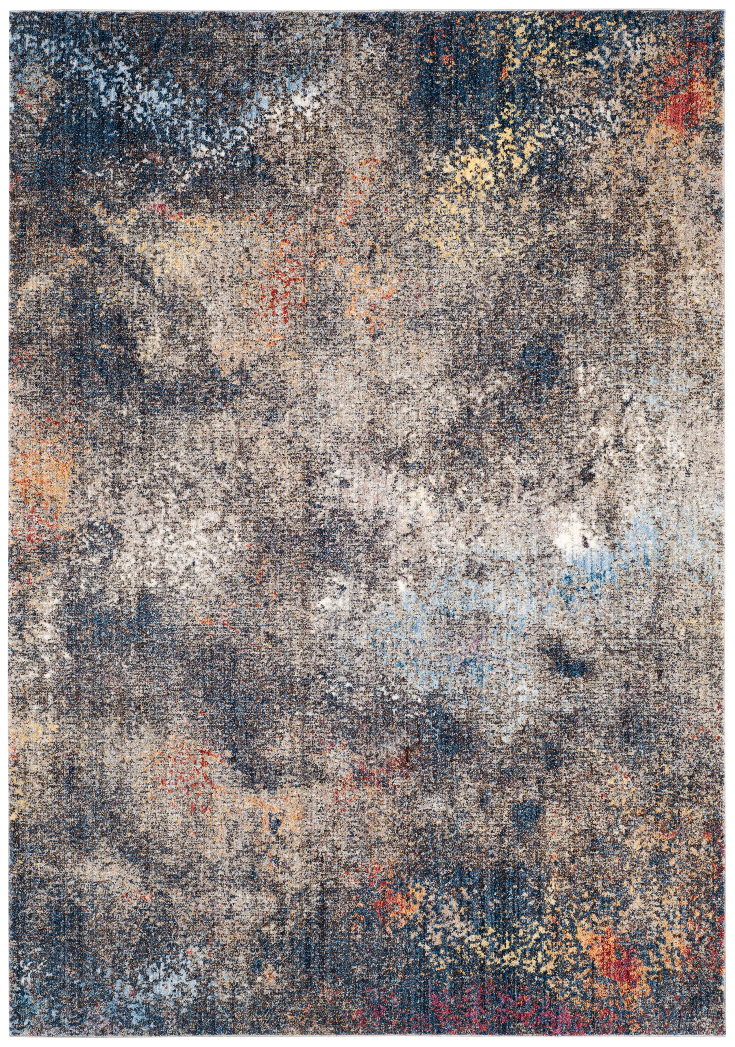Arlo Home Woven Area Rug, MNY651E, Blue/Multi,  4' X 6' - Image 0