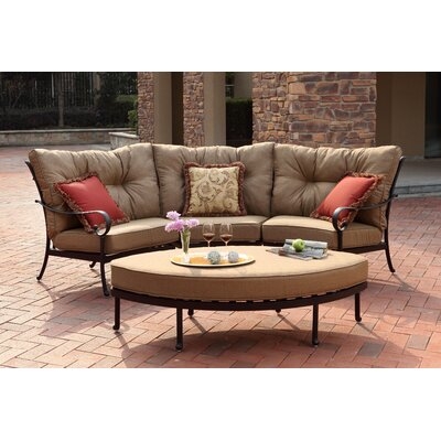 Esperanza 4 Piece Sectional Seating Group with Cushions - Image 0