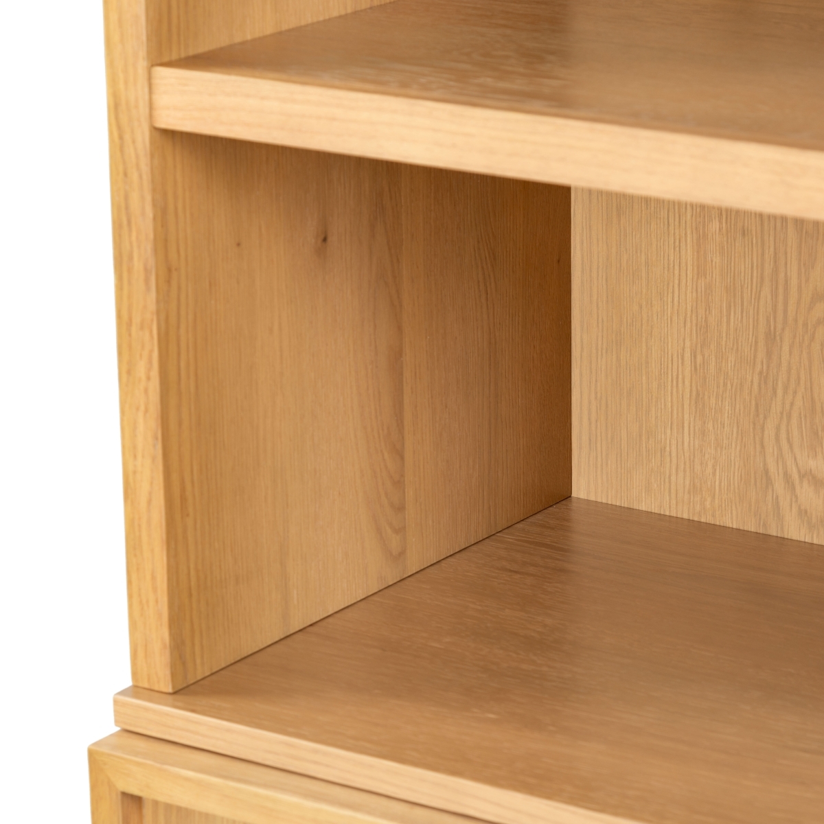 Zeus 4 Shelf Wood Bookcase - Natural - Image 1