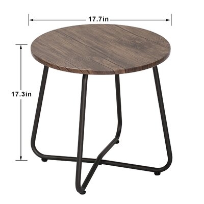 Metal Round Side/End/Coffee/Snack Table - Image 0
