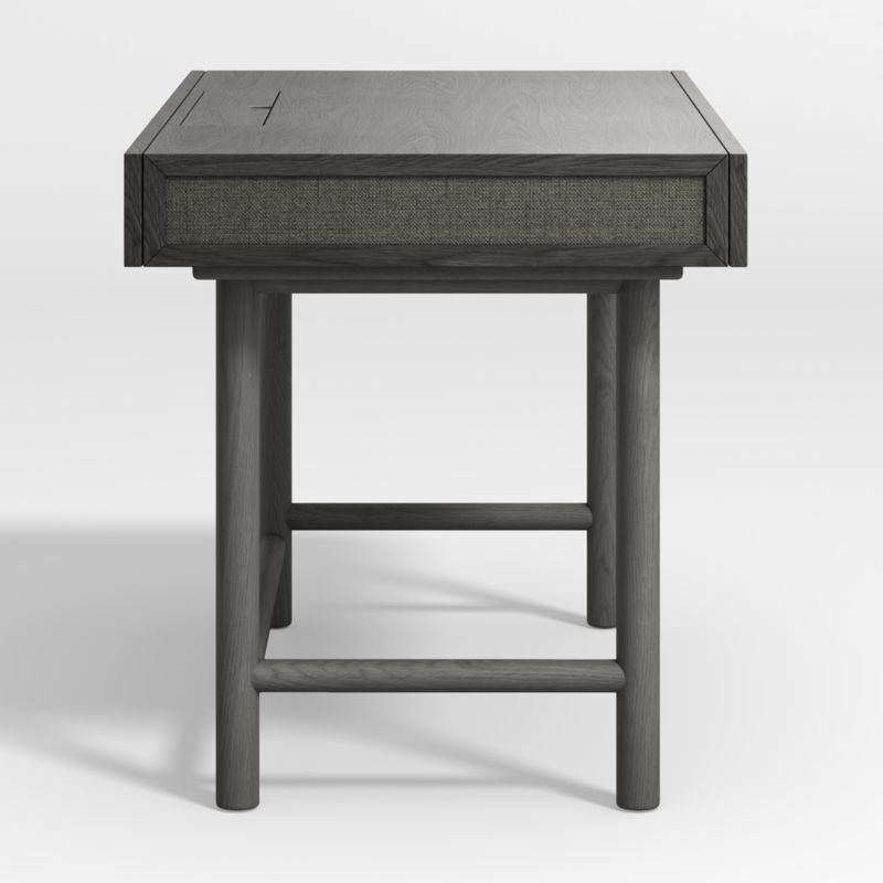 Emmer 48" Charcoal Oak Desk with Outlet - Image 3