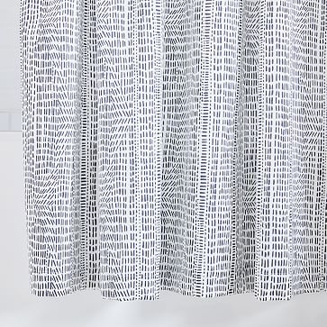Bomu Shower Curtain, Midnight, 72"x74" - Image 1