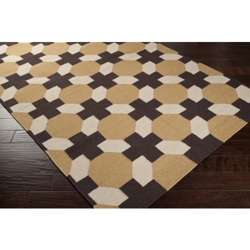 Archive Brown Indoor 5' x 8' Handmade Rug - Image 1