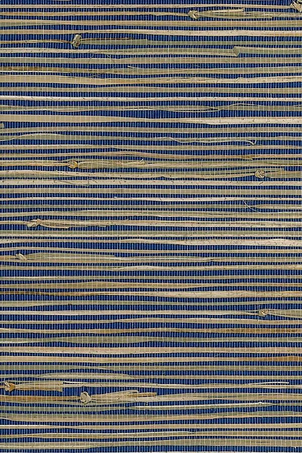 Blue Triangle Glasscloth Wallpaper - Image 0