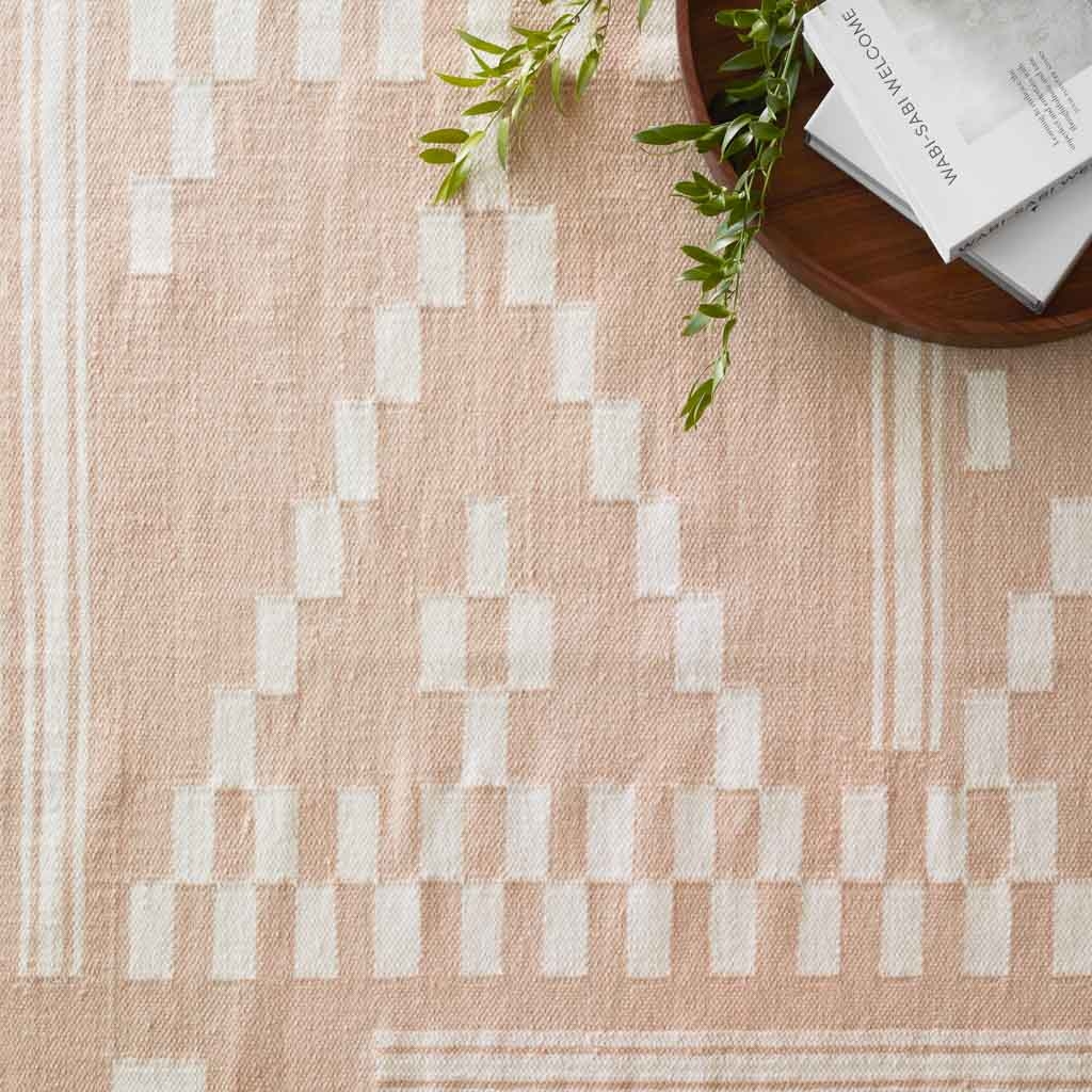 The Citizenry Neena Handwoven Area Rug | 10' x 14' | Rose - Image 3