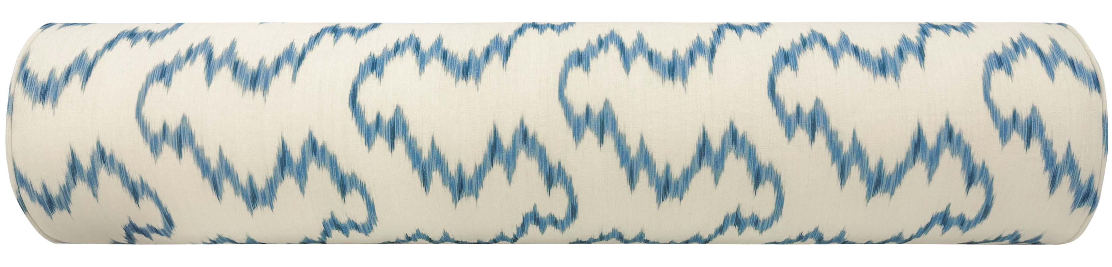 THE BOLSTER :: MALLORCAN IKAT // DELFT | LEE JOFA - TWIN // 9" X 24" - Image 1