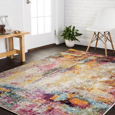 Lorenz Abstract Red/Brown Area Rug - Image 0
