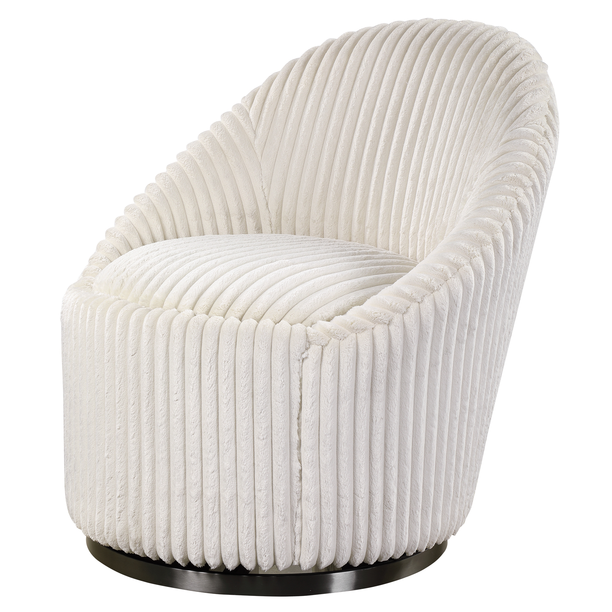Crue Swivel Chair, White - Image 0