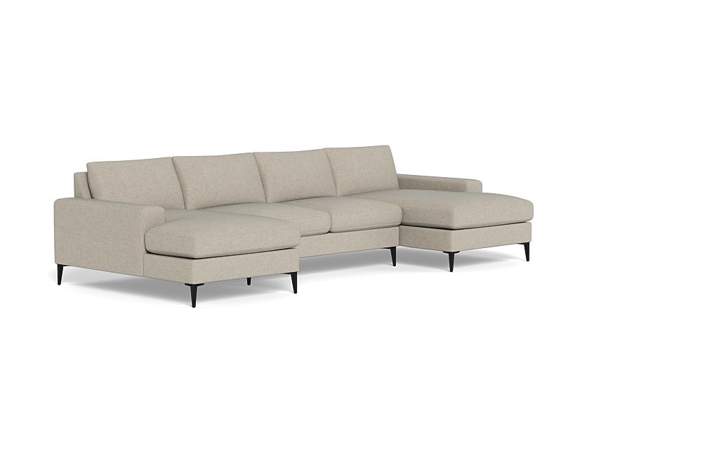 Saylor Wide Arm 3-Piece U-Sectional - Image 1
