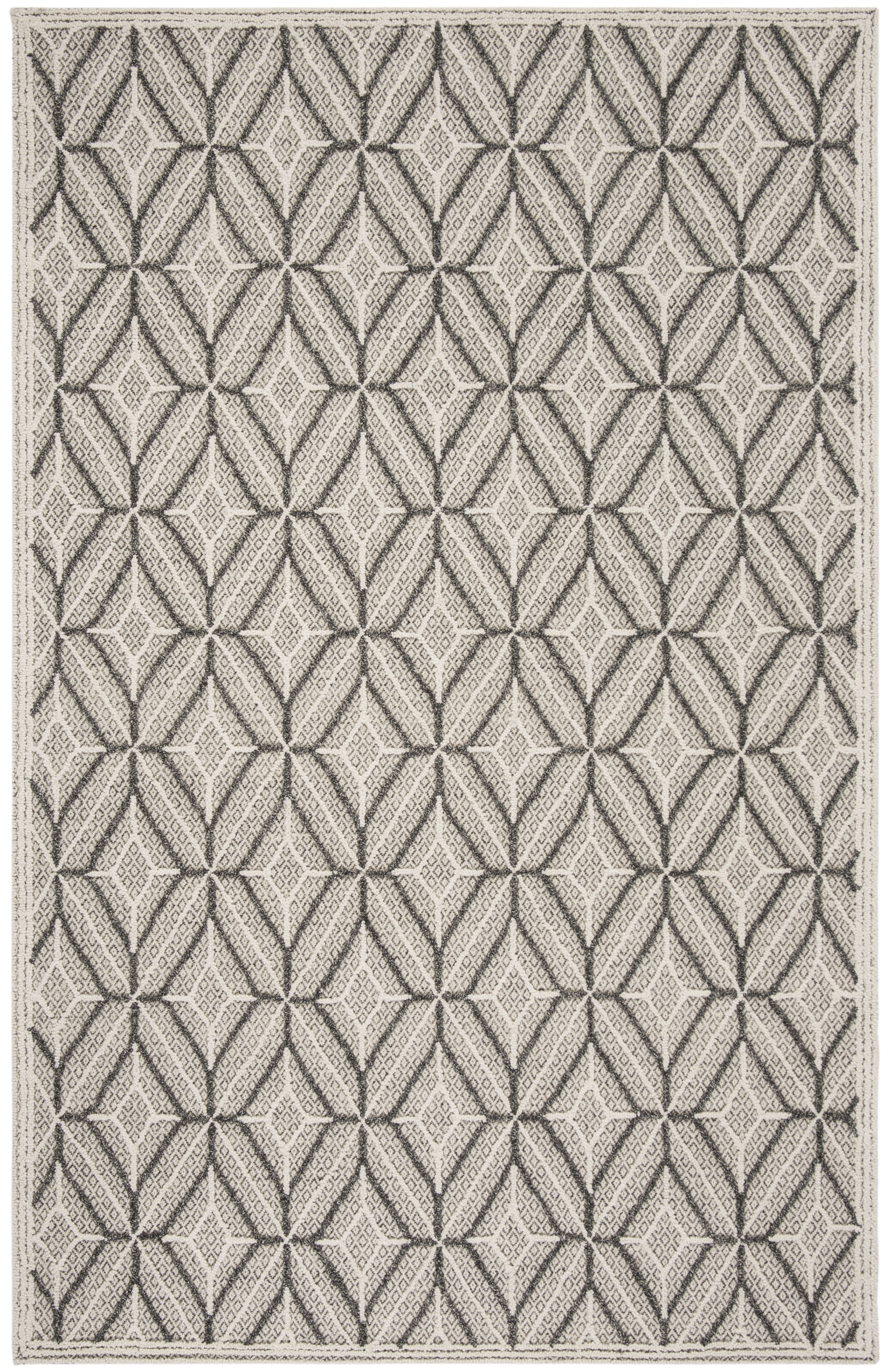 Arlo Home Hand Tufted Area Rug, TRC212F, Grey/Black,  5' X 8' - Image 0