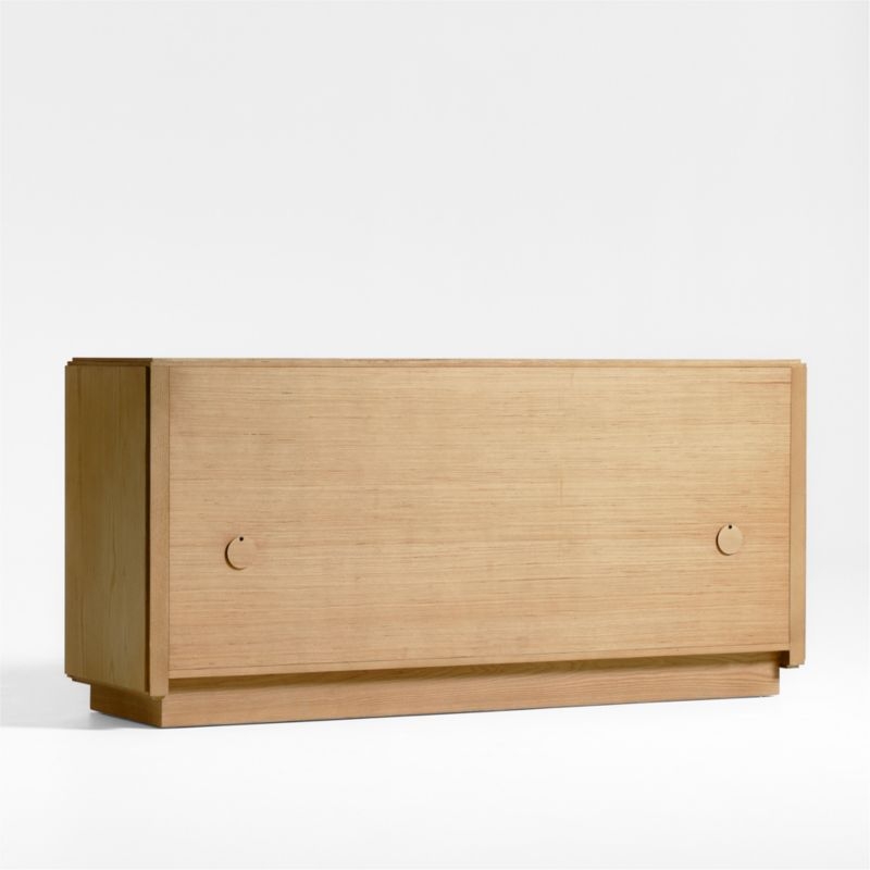 Roseau 69" Natural Wood Credenza - Image 1