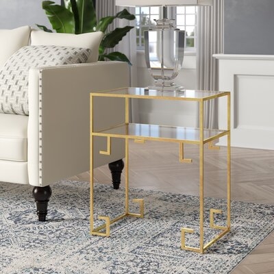 Oxendine Sled End Table with Storage - Image 0