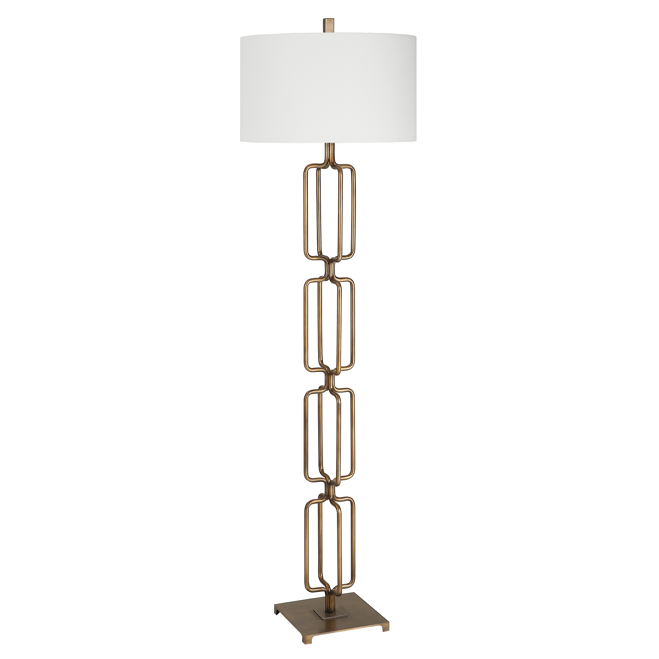 Link Brushed Gold Floor Lamp - Image 4