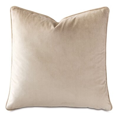 Vesper Square Pillow Cover and Insert, Beige, 20" x 20" - Image 0
