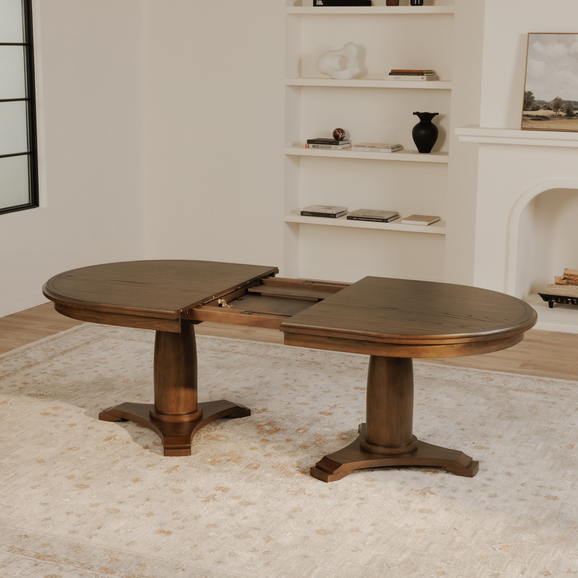 Jamie Extension Dining Table Vintage Brown - Image 17