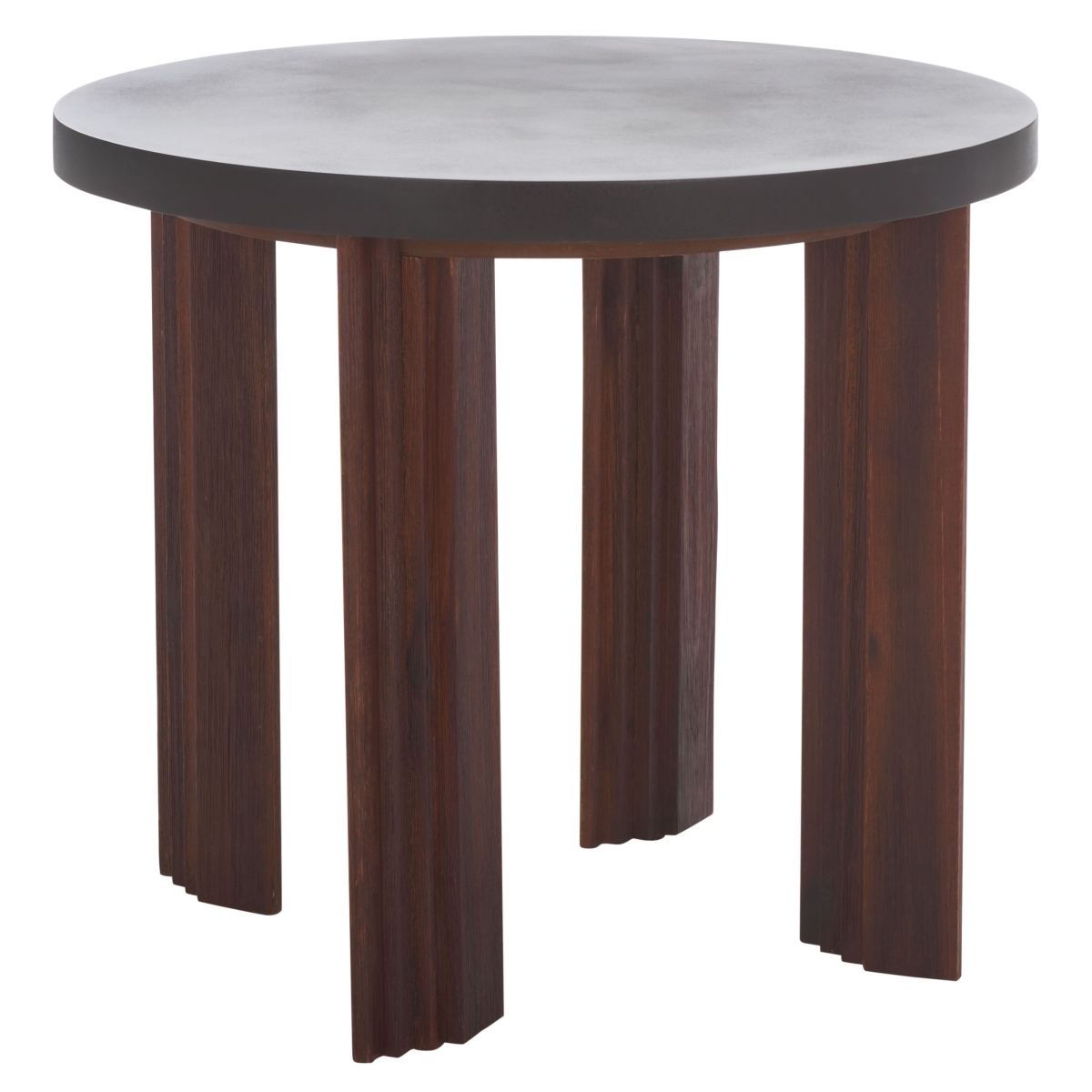 Basilio Accent Table - Charcoal / Espresso - Safavieh - Image 4