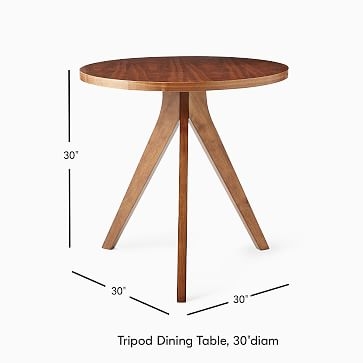 Tripod Table, Walnut - Image 3