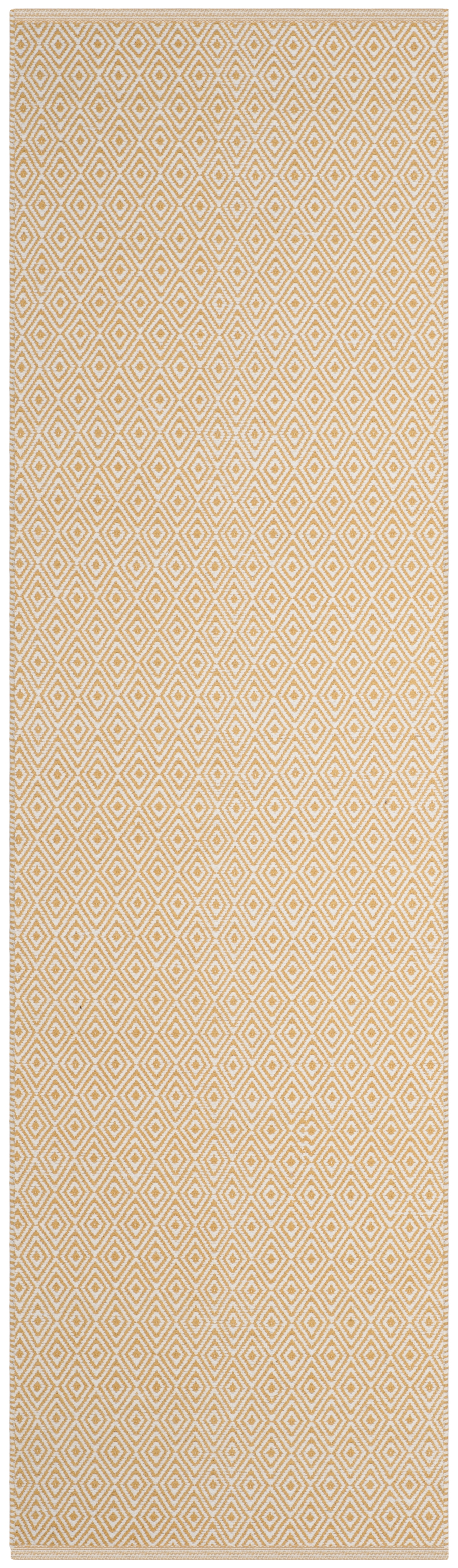 Arlo Home Hand Woven Area Rug, MTK515K, Ivory/Gold,  2' 3" X 8' - Image 0