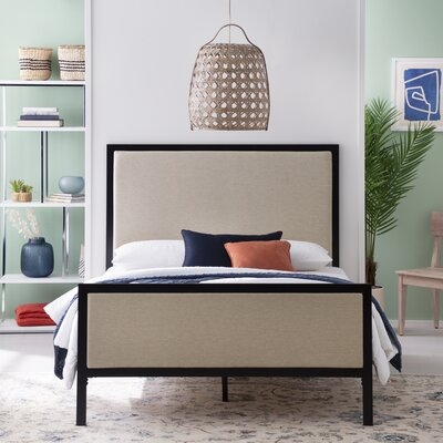 Metal Upholstered Bed - Image 1