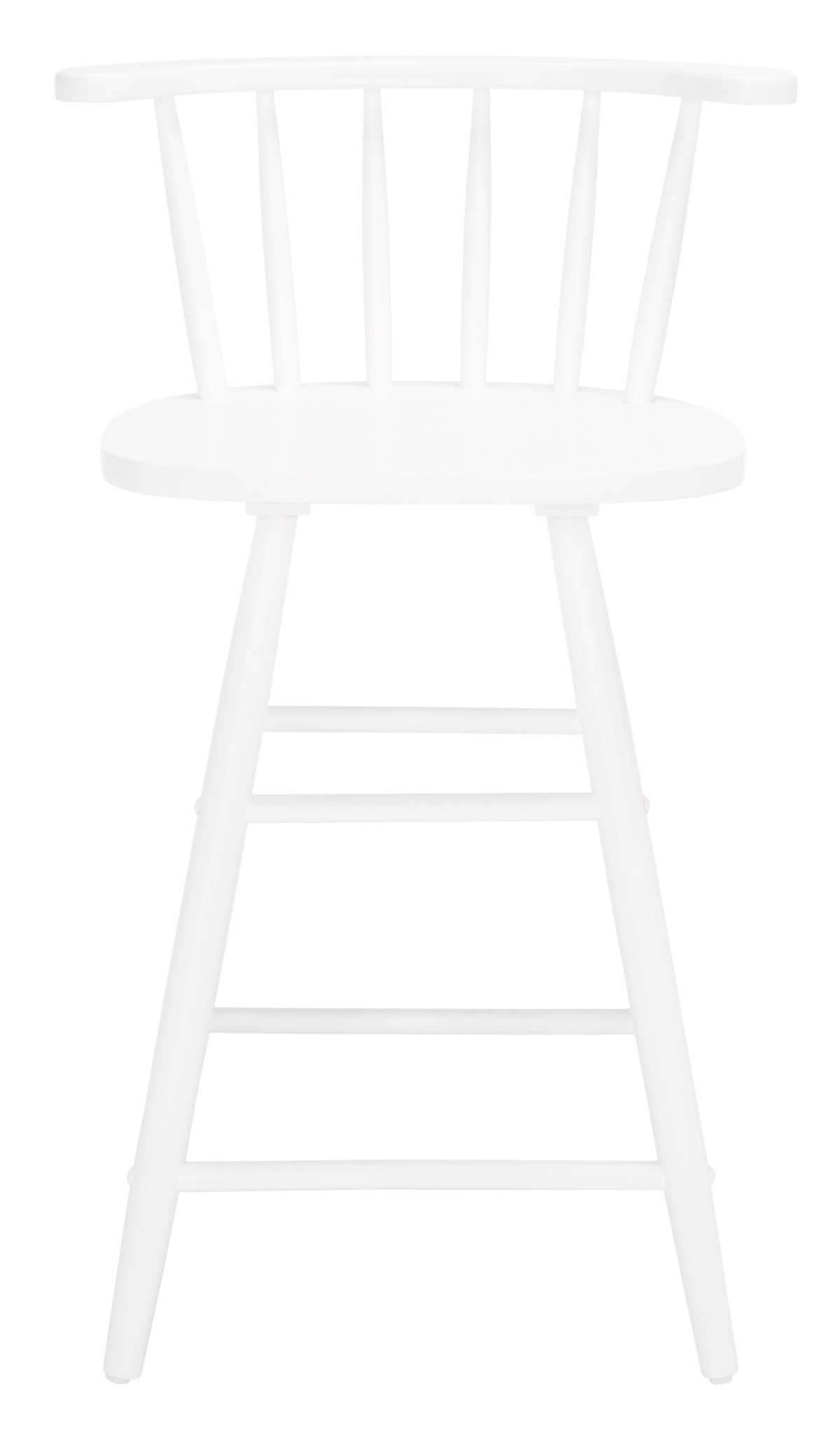 Jay Wood Counter Stool - White - Safavieh - Image 0