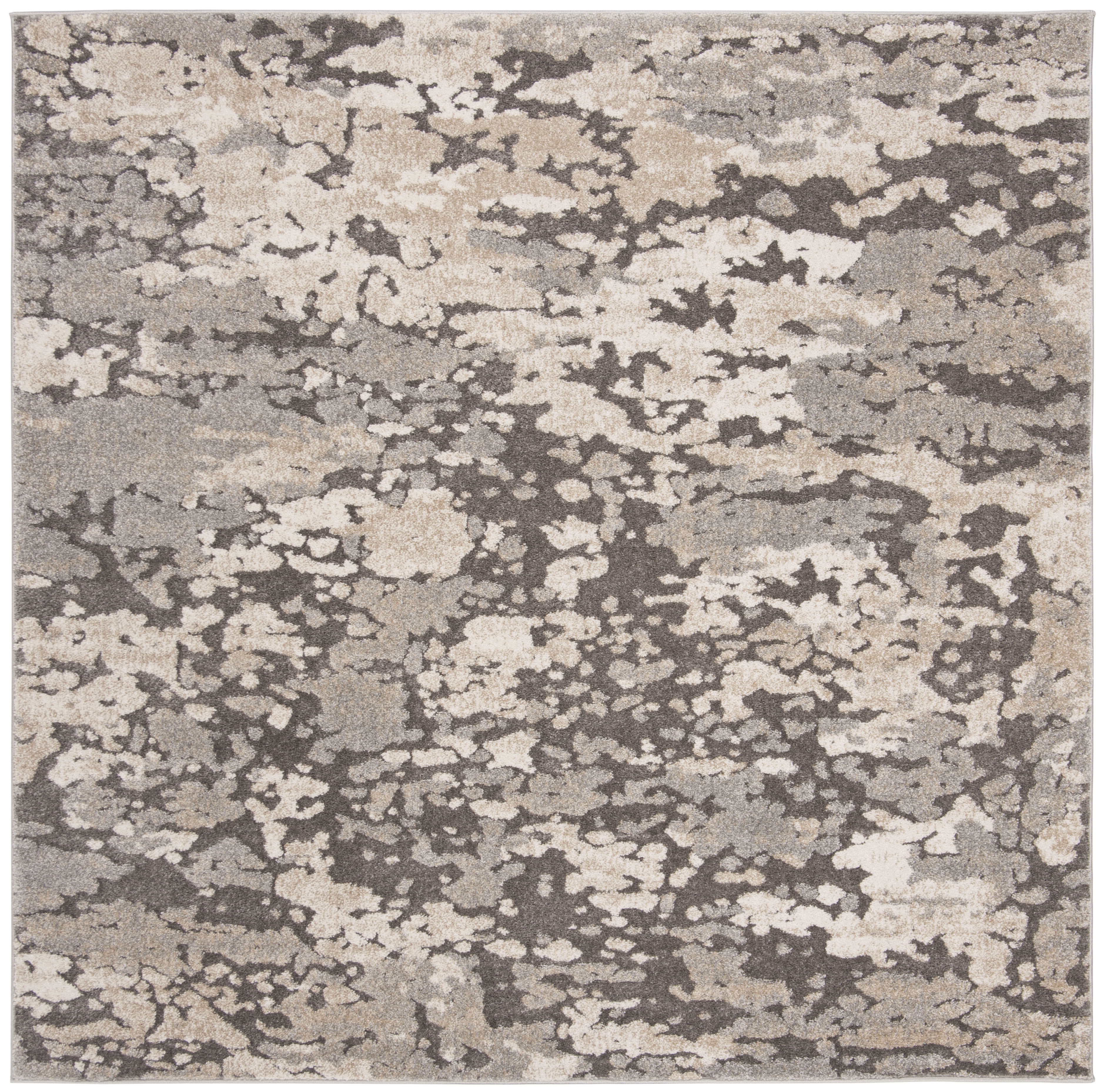 Arlo Home Woven Area Rug, SPR123E, Taupe/Grey,  6' 7" X 6' 7" Square - Image 0