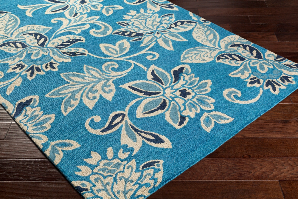 Rhodes Blue Indoor 9' x 13' Handmade Rug - Image 0