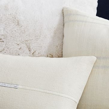 Stone White &amp; Silver Pillow Cover Set - Image 1