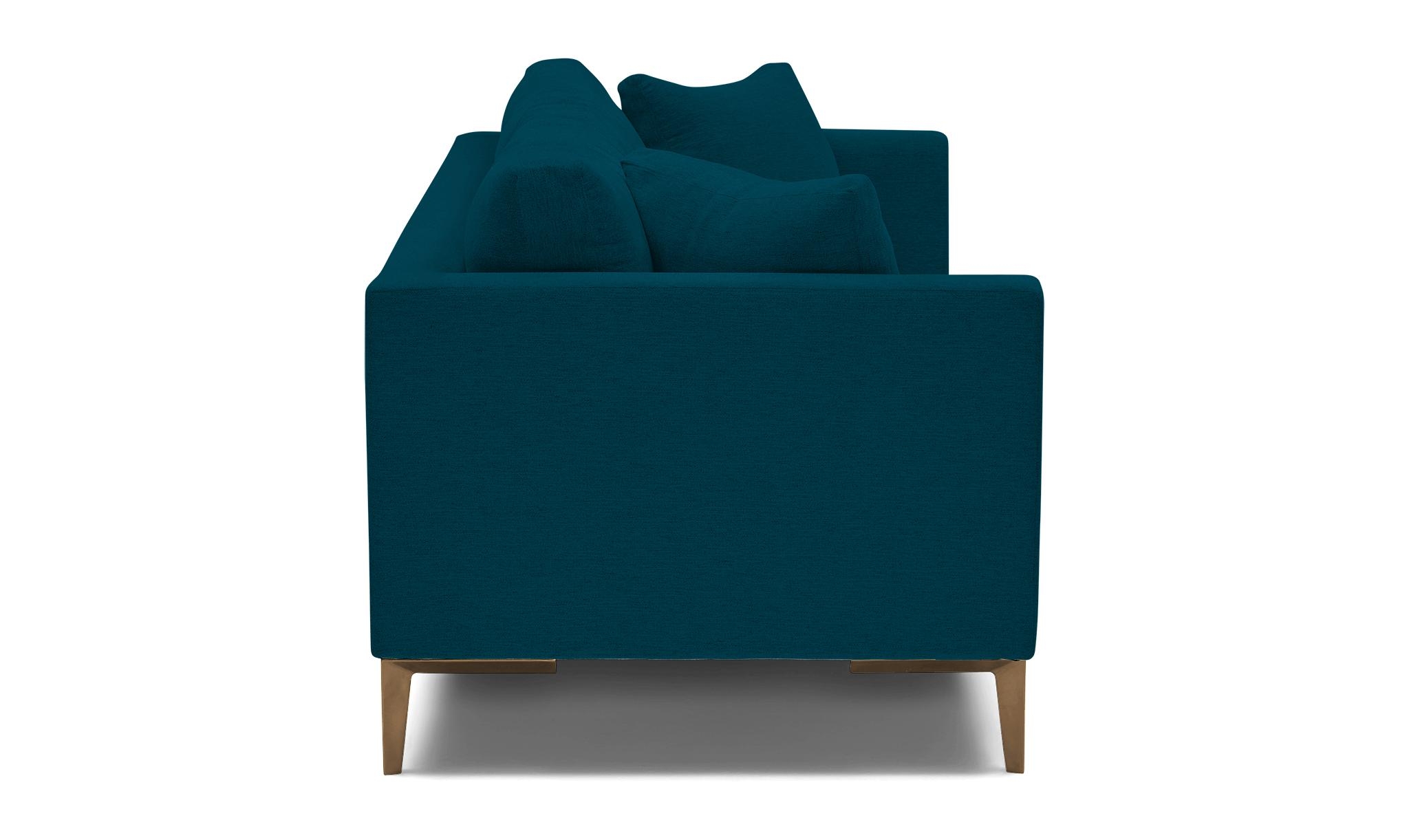 Blue Ainsley Mid Century Modern Sofa - Key Largo Zenith Teal - Image 2