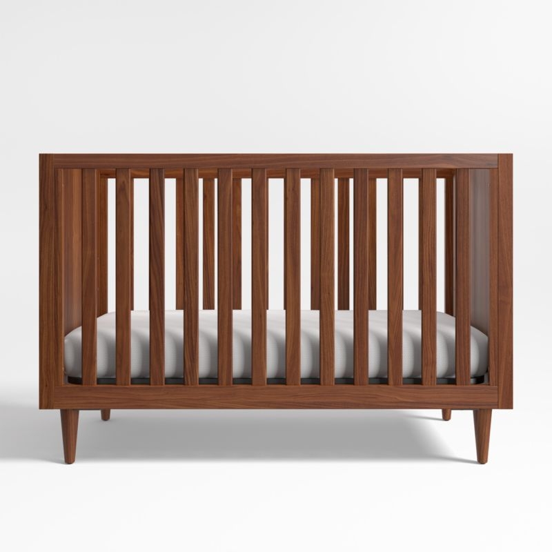 Tatum Walnut Mid-Century Wood Toddler Bed Rail - Image 3