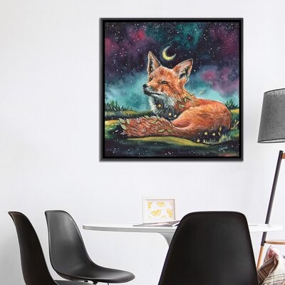 Watching the Night by Kat Fedora - Painting Print on Canvas - Image 0
